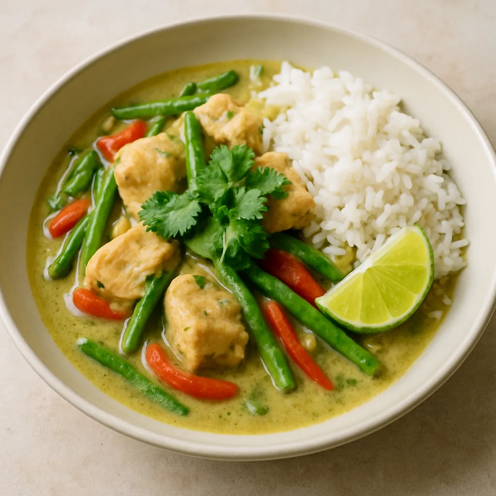 Thai green chicken curry
